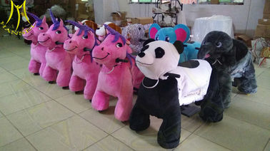 Hansel amusement park playground electric plush motorized riding animals proveedor