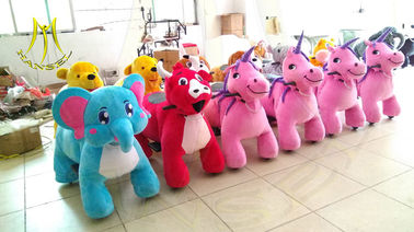 Hansel wholesale game machine kids plush toys stuffed animal ride proveedor