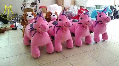 Hansel children funfair plush battery operated zoo animal toys ride proveedor
