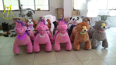 Hansel children funfair plush battery operated zoo animal toys ride proveedor