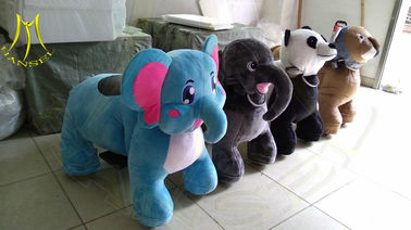 Hansel game center equipment coin operated children rides on stuffed electric car proveedor