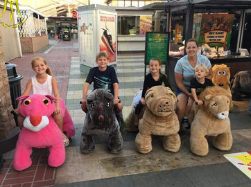 Hansel attractive stuffed animal plush electric ride on animalel kids mall proveedor