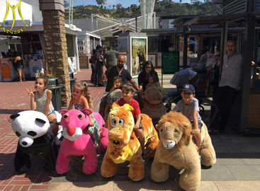 Hansel  kids rides battery operated animal plush electric ride on animals coin  in mall proveedor