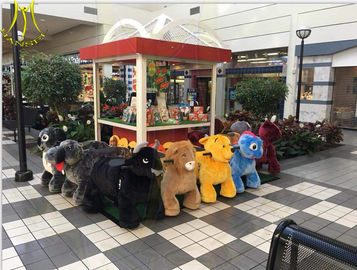 Hansel  fast profits hot coin operated stuffed animal electrical scooter kids and adult can ride together proveedor