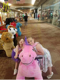 Hansel large size adults and kids drivable coin operated battery animal scooter in mall proveedor