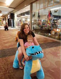 Hansel large size adults and kids drivable coin operated battery animal scooter in mall proveedor