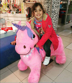 Hansel hot selling kids walking battery operated ride on unicorn for mall proveedor
