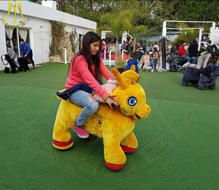 Hansel outdoor playground walking coin operated motorized plush riding animals proveedor