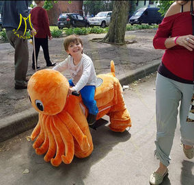 Hansel outdoor playground kids ride on plush rideable motorized animals proveedor