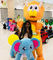 Hansel  shopping center plush walking electric stuffed animals adults can ride proveedor