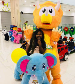 Hansel  battery animal design coin operated kids ride machine for shopping mall proveedor