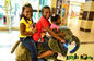 Hansel kids motorized plush animales mountables riding dinosaur toys for shopping mall proveedor