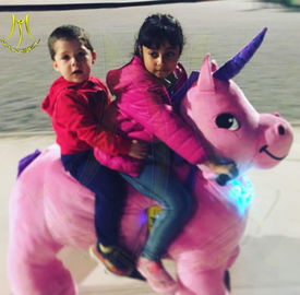 Hansel hot selling kids indoor rides electric mountable animal scooter for mall proveedor