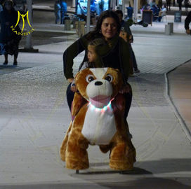 Hansel children stuffed walking battery operated ride on electric animal proveedor