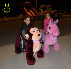 Hansel amusement outdoor games electric plush motorized animals proveedor