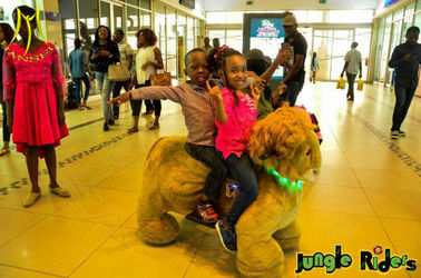 Hansel  indoor amusement park battery powered plush animal electronic scooter proveedor