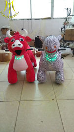 Hansel hot-selling plush coins zippy electric rides electric animal toy car for plaza proveedor