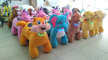 Hansel hot-selling plush coins zippy electric rides electric animal toy car for plaza proveedor