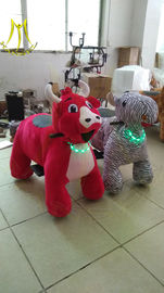 Hansel hot-selling plush coins zippy electric rides electric animal toy car for plaza proveedor