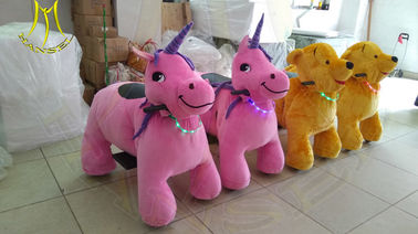 Hansel hot-selling walking animal plush ride for mall electronic game machine proveedor