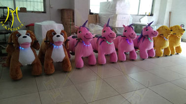 Hansel hot selling kids walking battery operated ride on unicorn for mall proveedor