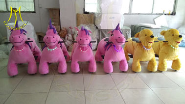 Hansel hot selling kids walking battery operated ride on unicorn for mall proveedor