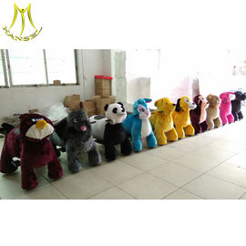 Hansel shopping mall electric mountable animal plush ride for children proveedor