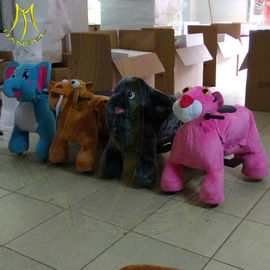 Hansel shopping mall electric mountable animal plush ride for children proveedor