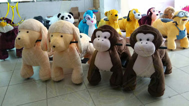 Hansel wholesale indoor playground plush electronic kid riding animals proveedor