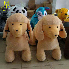 Hansel hot selling children electric plush battery operated zoo animal rides proveedor