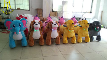 Hansel childern coin operated  motorized animal scooter animal plush ride for mall proveedor