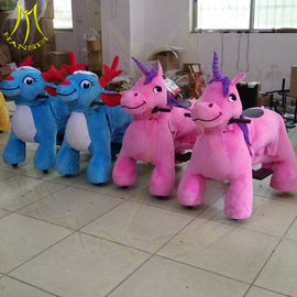 Hansel amusement park games electronic plush children ride on car proveedor