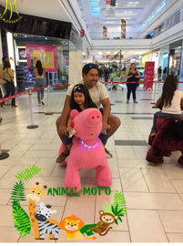 Hansel high quality  walking and coin operated ride toys panda toy ride safari rides for mall proveedor