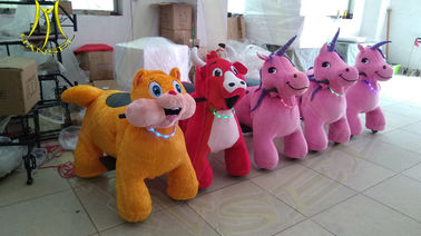 Hansel   coin operated animal scooters for mall moving toy cars for kids ride on furry animal proveedor