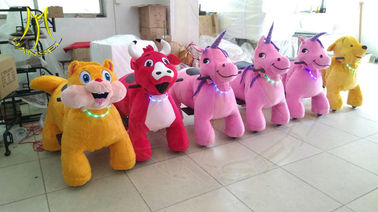 Hansel   coin operated animal scooters for mall moving toy cars for kids ride on furry animal proveedor