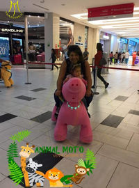 Hansel electronic kids ride on  plush animal battery operated stuffed pink pig proveedor