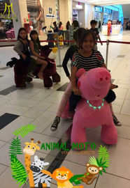 Hansel  zoo park animal walking plush battery motorized plush animal for amusement park proveedor