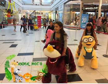 Hansel  zoo park animal walking plush battery motorized plush animal for amusement park proveedor