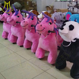 Hansel hot selling happy rides on animal motorized plush riding animals proveedor