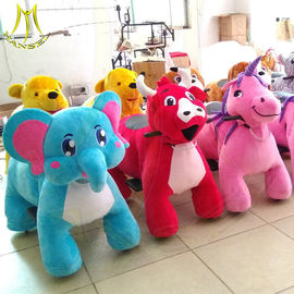 Hansel amusement games indoor plush electric kids ride on animals proveedor