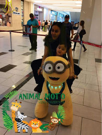Hansel hot-selling kids electronic car ride dog furry animal toys for Christmas riding proveedor