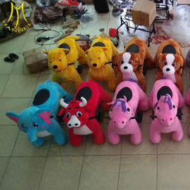 Hansel amusement stuffed battery operated kiddie indoor ride on animals proveedor
