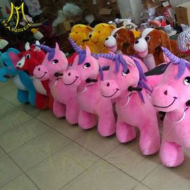Hansel amusement stuffed battery operated kiddie indoor ride on animals proveedor
