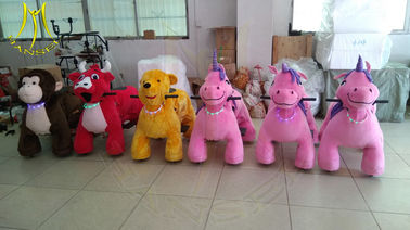 Hansel electric indoor playground games motorized plush riding animal proveedor