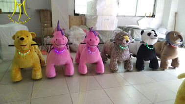 Hansel Christmas plush moving animal toy ride on bike china animal toys ride for sales proveedor