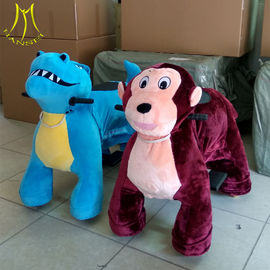 Hansel plush stuffed animals plush wheel ride on cow toy kid ride on toy proveedor