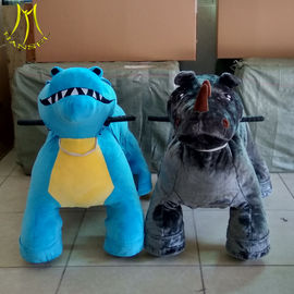 Hansel electric rideable animal in mall and kids ride on animals amusement park games plush  stuffed  animal proveedor