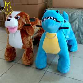 Hansel electric rideable animal in mall and kids ride on animals amusement park games plush  stuffed  animal proveedor
