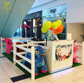 Hansel  wholesale coin operated plush electric ride electric mountable plush motorized animal for shopping mall proveedor