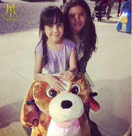 Hansel  wholesale battery plush electric ride on unicorn plush animal electric scooter for adults proveedor